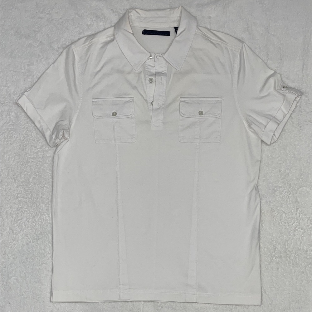 Kenneth Cole New York White Polo Shirt
